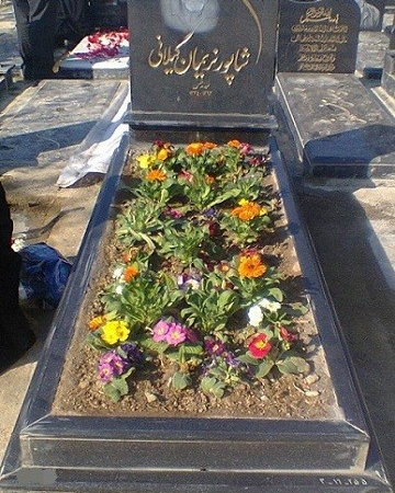 سنگ قبر گرانيت باغچه ای کد0148