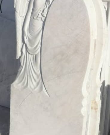 سنگ کتیبه مرمرسفید مدل فرشته